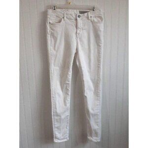 All Saints Jeans Womens Size 31 Grace White Stretchy Skinny Mid Rise‎ Stretch